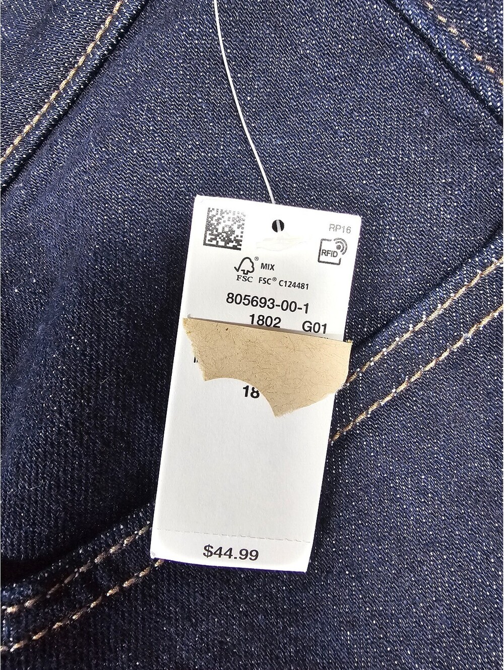Old Navy Women’s Size 18 Extra High Rise Straight Jeans Secret Smooth Pocket NWT - Picture 2 of 9
